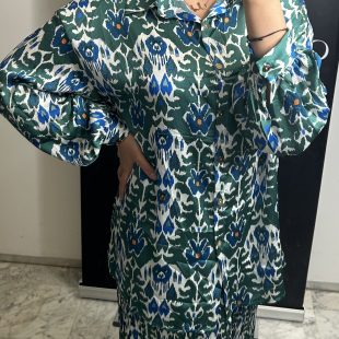 Ensemble Myra vert et blanc